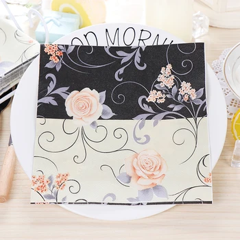 20 vintage napkins paper white black golden rose tissue printed flower decoupage wedding party decor serviettes handkerchief
20 vintage napkins paper white black golden rose tissue printed flower decoupage wedding party decor serviettes handkerchief