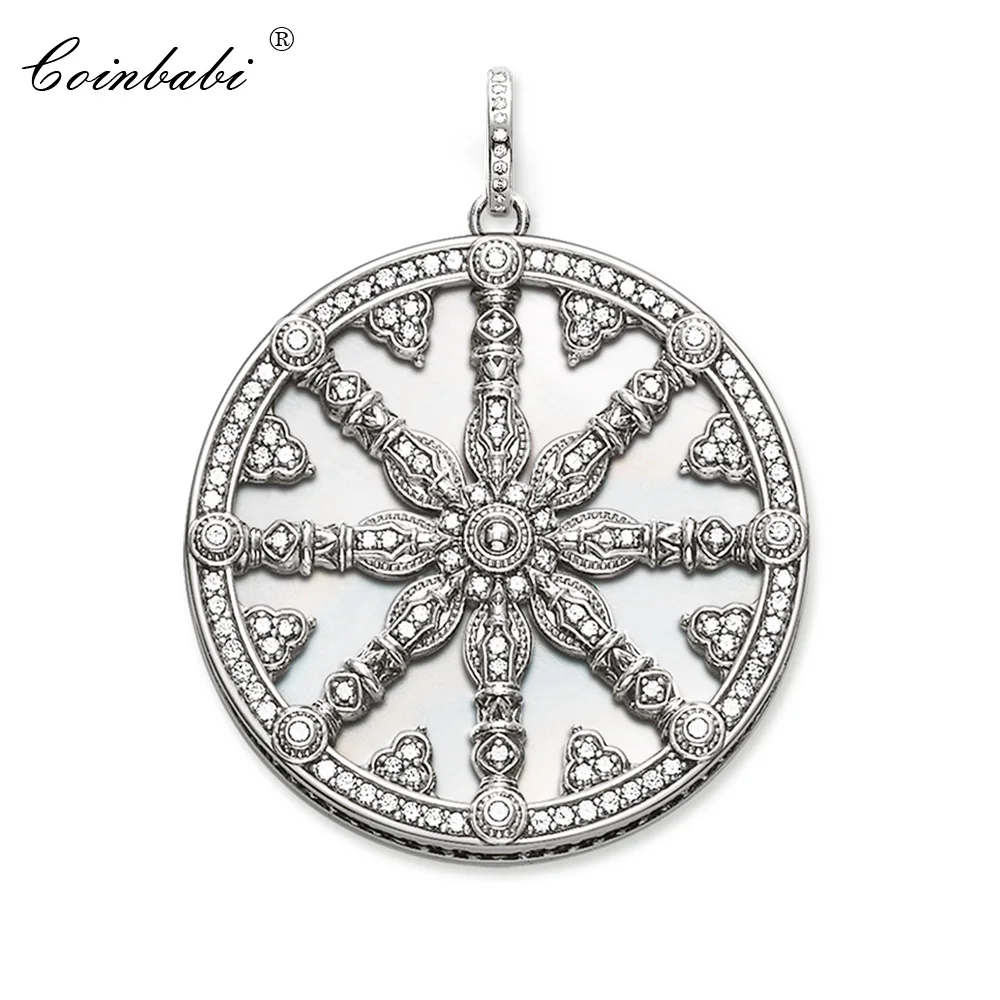 Pendant White CZ Karma Wheel 925 Sterling Silver For Women Fashion Jewelry Gift Thomas Style Trendy Pendant Fit Ts Necklace
Pendant White CZ Karma Wheel 925 Sterling Silver For Women Fashion Jewelry Gift Thomas Style Trendy Pendant Fit Ts Necklace