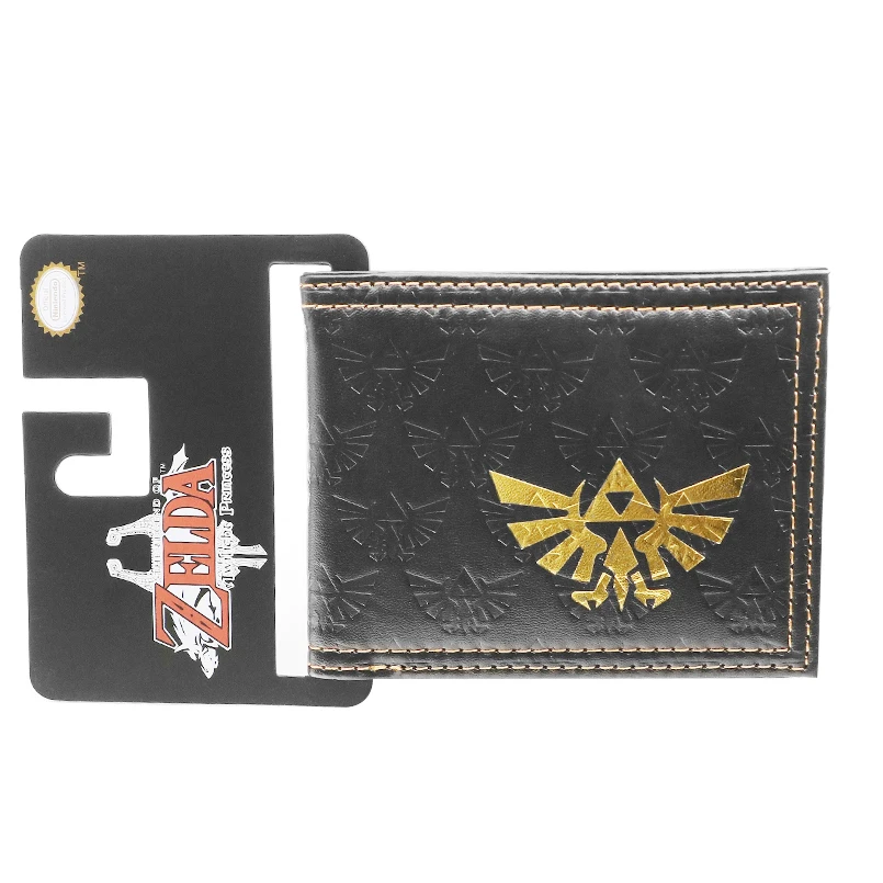 Zelda All Over Emboss With Gold Foil Bi-Fold Wallet 2 x 2in
