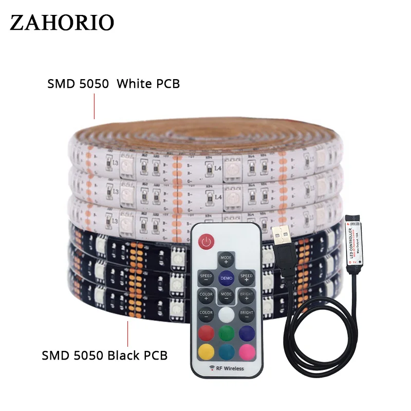 DC 5V USB RGB SMD 5050 LED strip Flexible Light Lamps Waterproof/IP20 LED Light TV Background Lighting Adhesive Tape 50CM 1M 2M
DC 5V USB RGB SMD 5050 LED strip Flexible Light Lamps Waterproof/IP20 LED Light TV Background Lighting Adhesive Tape 50CM 1M 2M