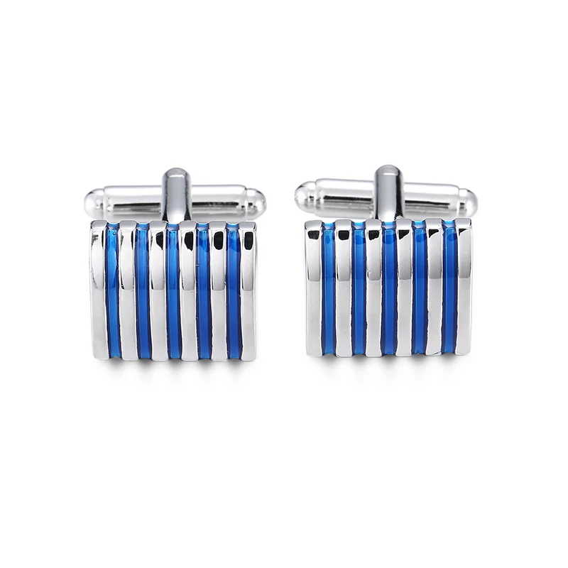 DY new high quality fashion men French shirt Cufflinks The classic design of Square Silver Blue Striped Cufflinks
DY new high quality fashion men French shirt Cufflinks The classic design of Square Silver Blue Striped Cufflinks