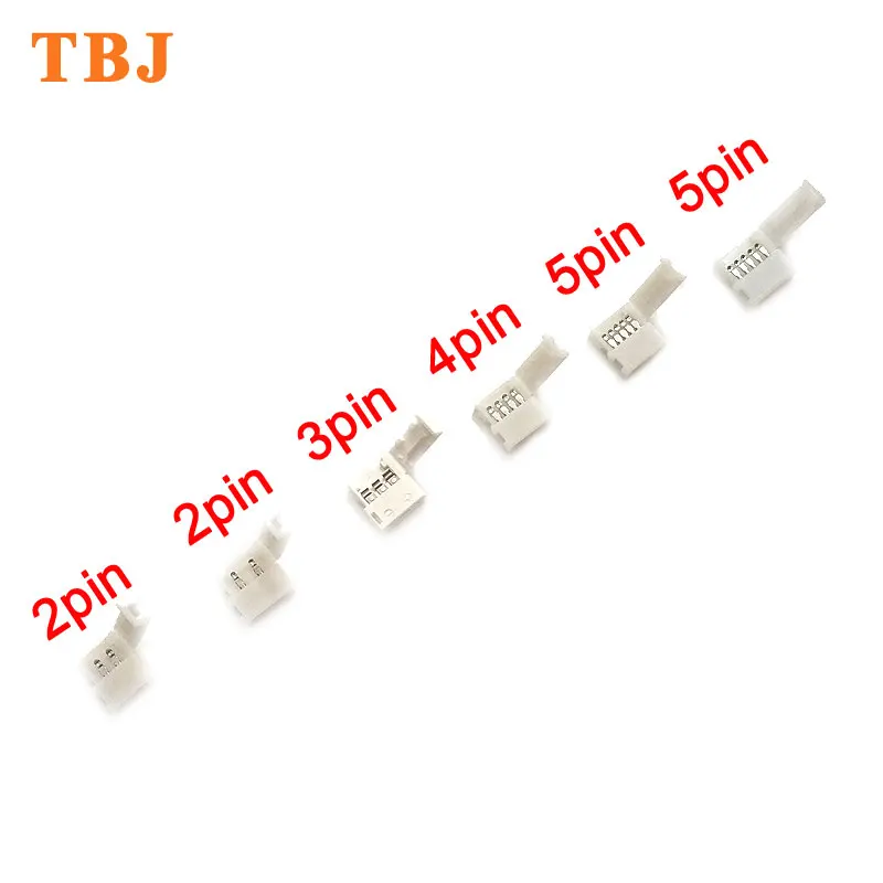 Free Welding PCB Board Connection LED Strip Connector 2Pin 3Pin 4Pin 5Pin 8MM 10MM 12MM For LED Strip light
Free Welding PCB Board Connection LED Strip Connector 2Pin 3Pin 4Pin 5Pin 8MM 10MM 12MM For LED Strip light