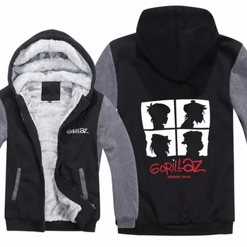 Gorillaz Hoodies Jacket Winter Men Casual Wool Liner Fleece Hip Hop Fashion DJ Gorillaz Sweatshirts Pullover Man Coat
Gorillaz Hoodies Jacket Winter Men Casual Wool Liner Fleece Hip Hop Fashion DJ Gorillaz Sweatshirts Pullover Man Coat
