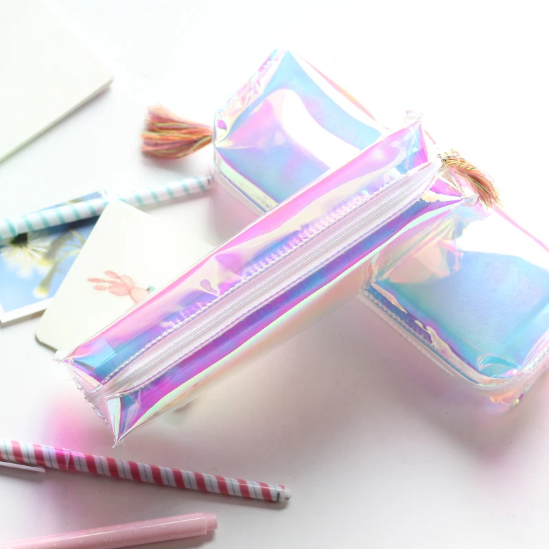 Laser Pencil Bag Transparent Laser Pencil Case Reflective School Stationery Supplies Cosmetic Bags for School 1 Pcs
Laser Pencil Bag Transparent Laser Pencil Case Reflective School Stationery Supplies Cosmetic Bags for School 1 Pcs