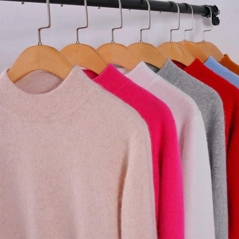 High Quality Women Wool Cashmere Soft Sweater 2019 Autumn Winter Warm Turtleneck Blend Pullovers Female Solid Slim Sweaters
High Quality Women Wool Cashmere Soft Sweater 2019 Autumn Winter Warm Turtleneck Blend Pullovers Female Solid Slim Sweaters