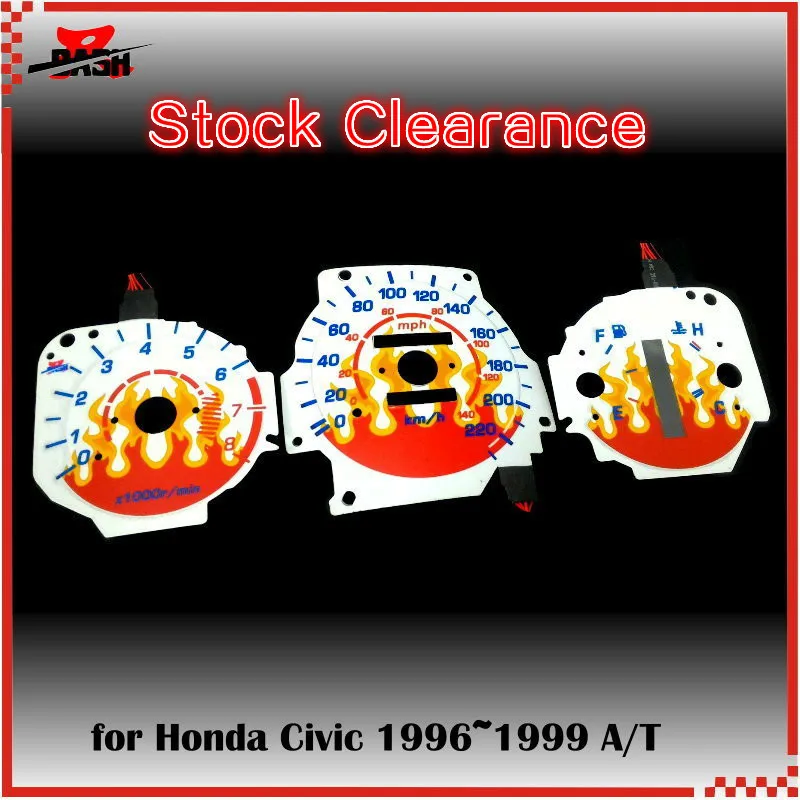 DASH EL Glow Gauge for Civic EK 1996 1999 Auto transmission Sound Activated Flame design
DASH EL Glow Gauge for Civic EK 1996 1999 Auto transmission Sound Activated Flame design