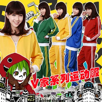 4 Colors Vocaloid Gumi unisex Cosplay Costume Matryoshka Hoodies Miku Coat Pants Vocaloid Candy Color Jacket Sportswear Suits
4 Colors Vocaloid Gumi unisex Cosplay Costume Matryoshka Hoodies Miku Coat Pants Vocaloid Candy Color Jacket Sportswear Suits