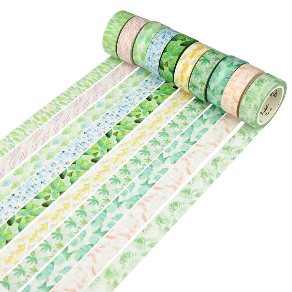 

Decorative Washi Masking Tape DIY Tape Sticky Paper Masking Adhesive Tape Scrapbooking, 15mm Wide x 7m Long, 1 Roll