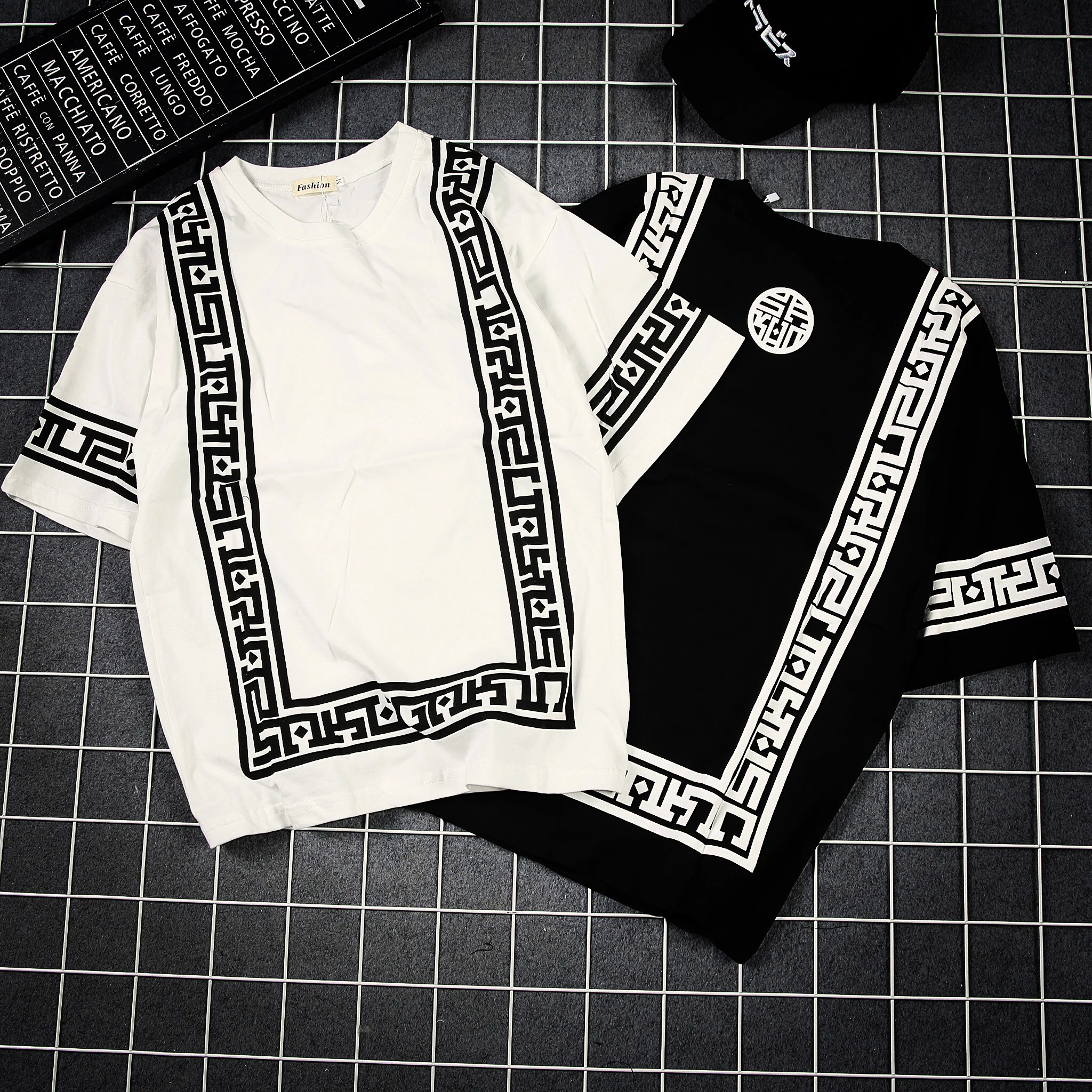 BONJEAN Strange thing Chinese style round collar cotton men's short sleeve T-shirt billie eilish off white streetwear Harajuku
BONJEAN Strange thing Chinese style round collar cotton men's short sleeve T-shirt billie eilish off white streetwear Harajuku