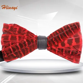 Hlinayi 2019 Natural blue feather bird feather banquet nightclub wedding groom bowtie male wedding red bow tie
Hlinayi 2019 Natural blue feather bird feather banquet nightclub wedding groom bowtie male wedding red bow tie