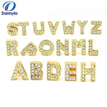 130pcs/lot 10mm Gold Full Rhinestones Slide Letters Fit 10mm DIY Wristband Bracelet Jewelry LSSL08
130pcs/lot 10mm Gold Full Rhinestones Slide Letters Fit 10mm DIY Wristband Bracelet Jewelry LSSL08