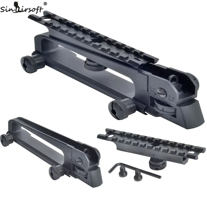 Detachable Carry Handle and rear sight W/ See through Picatinny Rail Mount Combo M4 M16 AR15
Detachable Carry Handle and rear sight W/ See through Picatinny Rail Mount Combo M4 M16 AR15