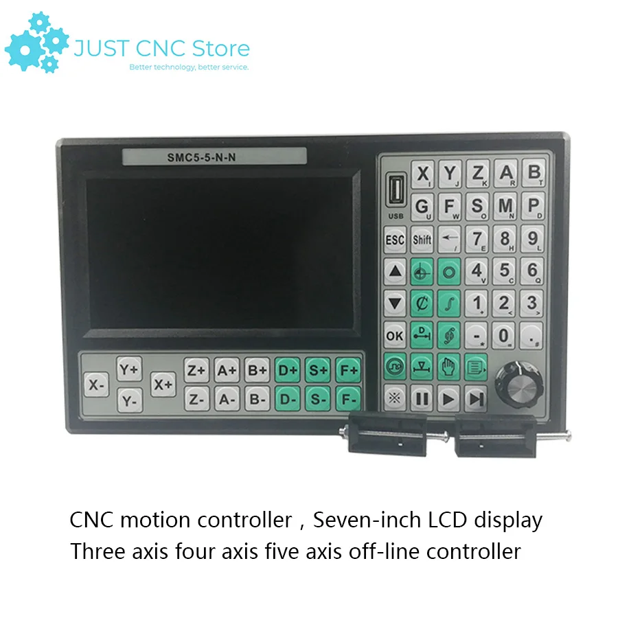 CNC controller instead of Mach 3 USB control Motion card Offline control 5 Axis 500KHz 7inch Screen 3d printing Wood machine
CNC controller instead of Mach 3 USB control Motion card Offline control 5 Axis 500KHz 7inch Screen 3d printing Wood machine