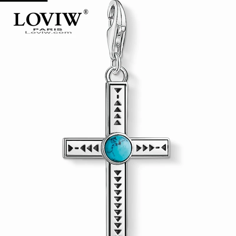 Ethnic Cross Blue Charm 2019 Jewelry For Women Men,Trendy Vintage Gift In 925 Sterling Silver Fit Bag Bracelet Thomas sabor
Ethnic Cross Blue Charm 2019 Jewelry For Women Men,Trendy Vintage Gift In 925 Sterling Silver Fit Bag Bracelet Thomas sabor