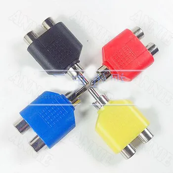 50pcs/lot RCA Three-Way Valve Socket Lotus One To Two Video Jack AV Colorful Nickel Plated Plug
50pcs/lot RCA Three-Way Valve Socket Lotus One To Two Video Jack AV Colorful Nickel Plated Plug
