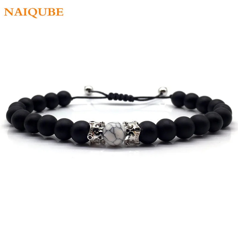 NAIQUBE Trendy Luxury Men Women Crown Bracelet 2019 High Quality Diy For Men Women Stone Strand Bead Bracelet Jewelry Gift
NAIQUBE Trendy Luxury Men Women Crown Bracelet 2019 High Quality Diy For Men Women Stone Strand Bead Bracelet Jewelry Gift