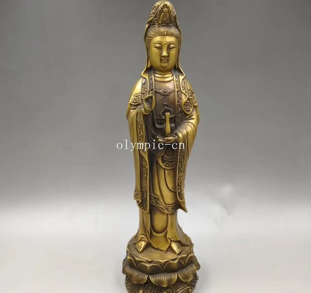 13'' brass copper carvings buddhism Guanyin Kwan-yin Avalokitesvara Bodhisattva
13'' brass copper carvings buddhism Guanyin Kwan-yin Avalokitesvara Bodhisattva
