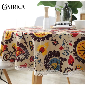 CANIRICA Round Tablecloth Floral Print Tablecloths Pastoral Table Covers For Kitchen Decoration Picnic Mat Round Table Cover New
CANIRICA Round Tablecloth Floral Print Tablecloths Pastoral Table Covers For Kitchen Decoration Picnic Mat Round Table Cover New