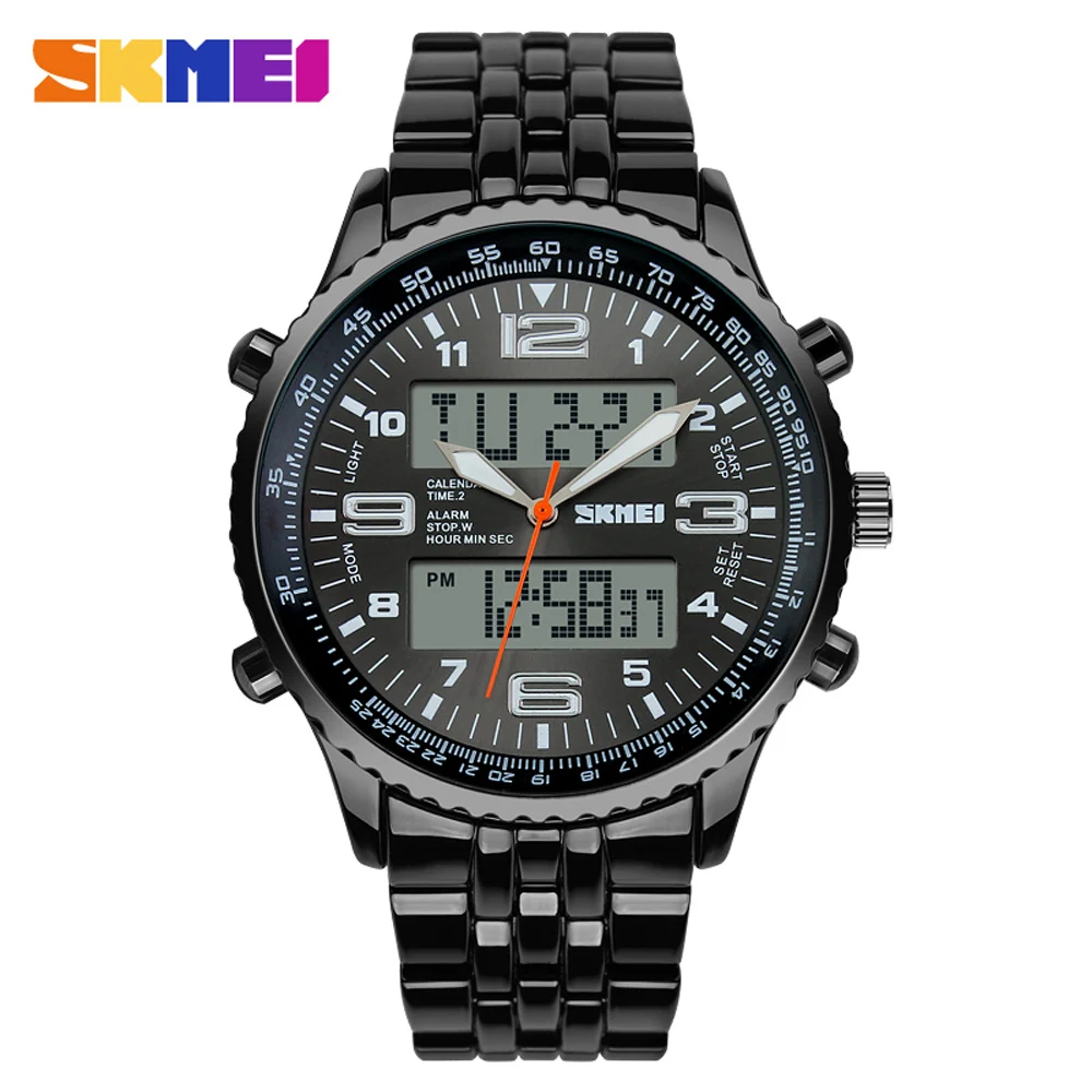 SKMEI 1032 Waterproof Mens Watches Top Brand Luxury Wacth Men Male Analog Digital Wrist Watch Double Time Display Man Wristwatch
SKMEI 1032 Waterproof Mens Watches Top Brand Luxury Wacth Men Male Analog Digital Wrist Watch Double Time Display Man Wristwatch