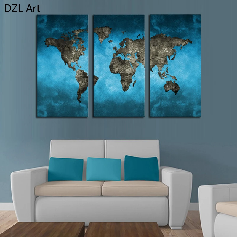 Unframed 3 Panels Blue Map HD Canvas Print Painting On Canvas Prints Artwork Home Wall Decor Painting Canvas Picture
Unframed 3 Panels Blue Map HD Canvas Print Painting On Canvas Prints Artwork Home Wall Decor Painting Canvas Picture