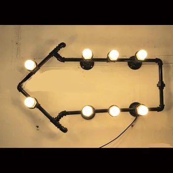 The pipe wall LED industrial loft retro cafe bar decoration creative personality iron wall lamp SG21
The pipe wall LED industrial loft retro cafe bar decoration creative personality iron wall lamp SG21