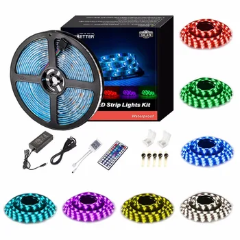 Led Strip Lights Waterproof 16.4ft 5m Waterproof Flexible Color Changing RGB SMD 5050 150leds LED Strip Lighting Kit ST529
Led Strip Lights Waterproof 16.4ft 5m Waterproof Flexible Color Changing RGB SMD 5050 150leds LED Strip Lighting Kit ST529