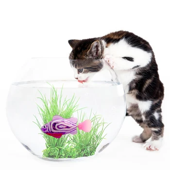Battery-Powered Fish Cat Toy Water Activated LED Swimming Fish Toy Cat Fish Toys with Aquatic Weed & Screwdriver for Cats
Battery-Powered Fish Cat Toy Water Activated LED Swimming Fish Toy Cat Fish Toys with Aquatic Weed & Screwdriver for Cats