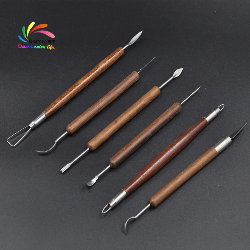 6 PCS/Set Pottery Ceramics Tools Polymer Clay Modeling Tools Wax Carving Sculpt Tool
6 PCS/Set Pottery Ceramics Tools Polymer Clay Modeling Tools Wax Carving Sculpt Tool
