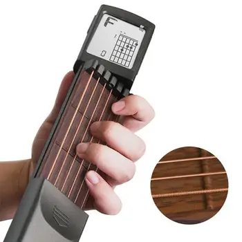 Portable Pocket Guitar 6 Strings Trainer with Chord Chart Screen Practice Musical instrument guitar parts accessories
Portable Pocket Guitar 6 Strings Trainer with Chord Chart Screen Practice Musical instrument guitar parts accessories
