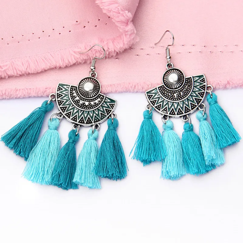 Vintage Big Tassel Drop Earrings For Women Handmade Fringe Silver Earrings Brincos Statement Fashion Dress Jewelry Gift
Vintage Big Tassel Drop Earrings For Women Handmade Fringe Silver Earrings Brincos Statement Fashion Dress Jewelry Gift