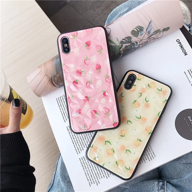 3D Diamond Strawberry Lemon Pattern phone case For iphone Xs max XR X 8 7 6 6s plus Cartoon Graffiti Phone coque Back Cover
3D Diamond Strawberry Lemon Pattern phone case For iphone Xs max XR X 8 7 6 6s plus Cartoon Graffiti Phone coque Back Cover