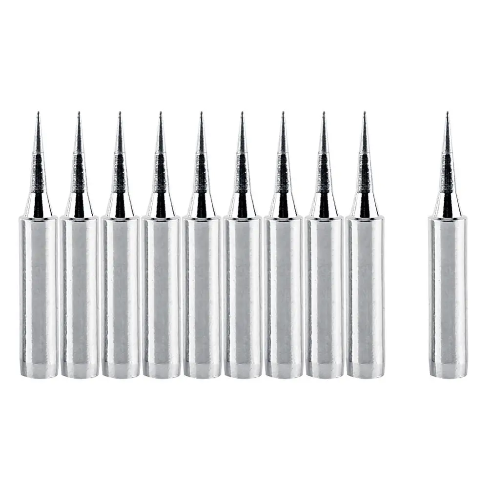 10Pcs Sharp Soldering Replacement Solder Iron Tips Station Tool 900M T-I Soldering Tips Special Tipless Lead Iron Tip
10Pcs Sharp Soldering Replacement Solder Iron Tips Station Tool 900M T-I Soldering Tips Special Tipless Lead Iron Tip
