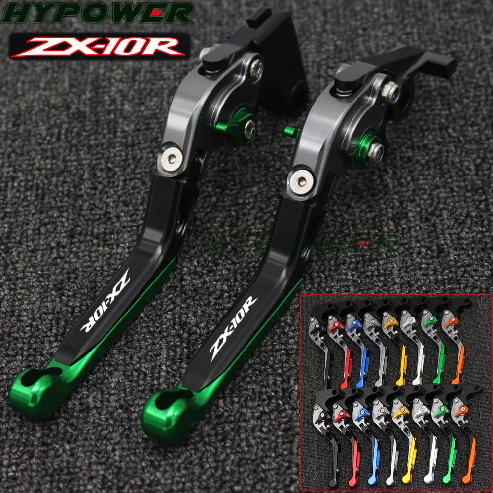 Laser Engraved Logo Green&Titanium Motorcycle CNC Adjustable Extendable Folding Brake Clutch Levers For kawasaki ZX10R 2016-2018
Laser Engraved Logo Green&Titanium Motorcycle CNC Adjustable Extendable Folding Brake Clutch Levers For kawasaki ZX10R 2016-2018