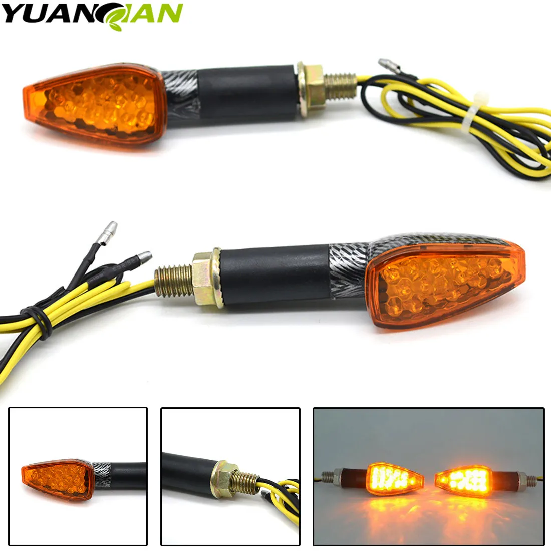 Universal Motorcycle Black LED Turn Signal Light Indicators Blinker Flashers For Yamaha Honda Dirt Bike
Universal Motorcycle Black LED Turn Signal Light Indicators Blinker Flashers For Yamaha Honda Dirt Bike