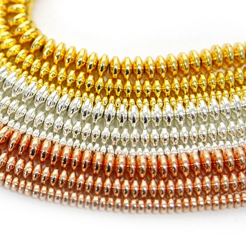 AAA Natural Stone Hematite Beads Oval Loose Spacer Bead Gold Silver Rose Gold Bedas Charm for DIY Craft Bracelet Jewelry Making
AAA Natural Stone Hematite Beads Oval Loose Spacer Bead Gold Silver Rose Gold Bedas Charm for DIY Craft Bracelet Jewelry Making