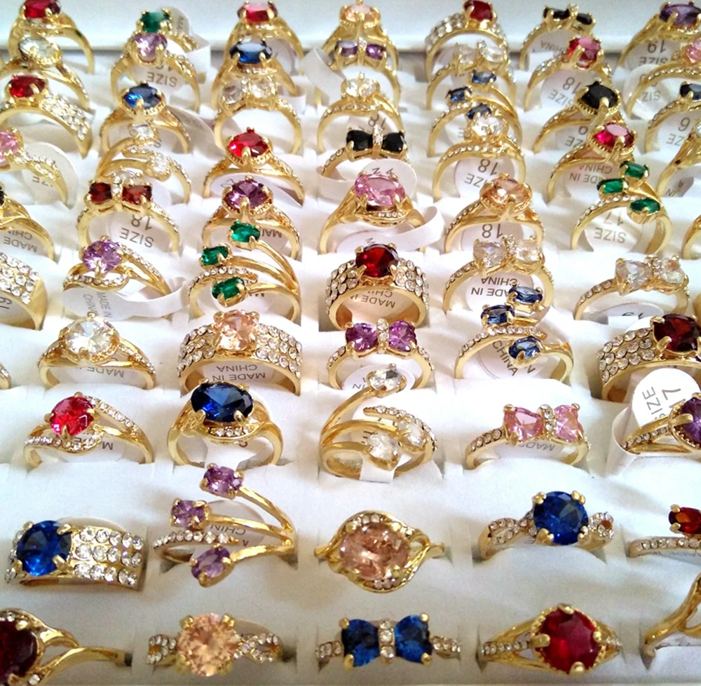 30PCS Top Mix of Women's Crystal Zircon Rhinestone Charm Gold Rings Wedding Party Ring Engagement Jewelry Wife's girlfriend Gift
30PCS Top Mix of Women's Crystal Zircon Rhinestone Charm Gold Rings Wedding Party Ring Engagement Jewelry Wife's girlfriend Gift