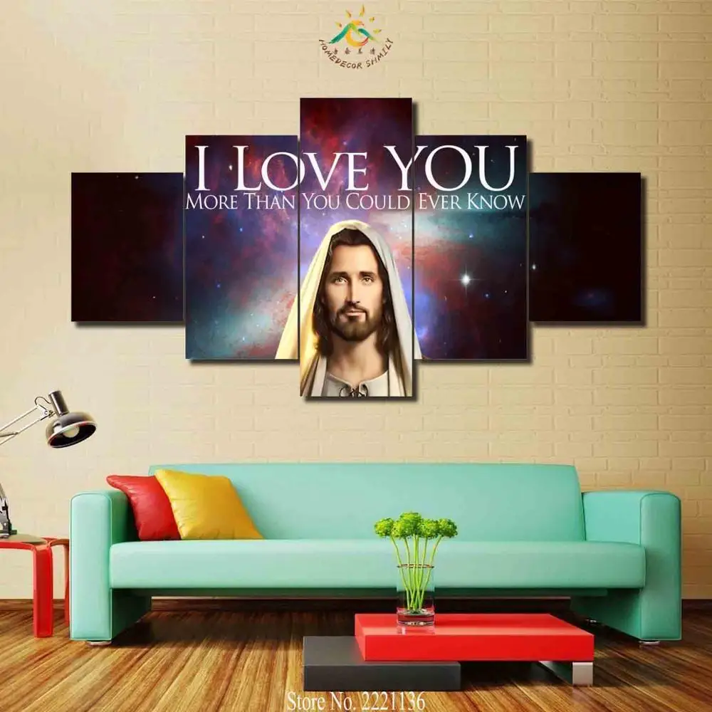 3-4-5 Pieces Jesus Loves You Wall Art Paintings Wall Paining Canvas Picture For Living Room Printed Canvas HD Painting 
3-4-5 Pieces Jesus Loves You Wall Art Paintings Wall Paining Canvas Picture For Living Room Printed Canvas HD Painting