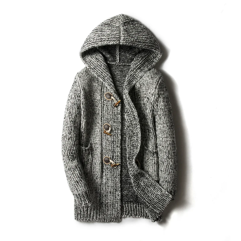 Фото 5XL модный Мужской Повседневный свитер 2019 зимнее плотное пальто тонкий | Кардиганы (32981250254)