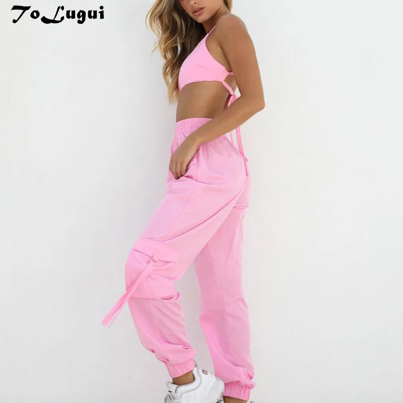 ToLugui sexy Sleeveless crop top strap women two pieces sets 2019 new solid female casual Overalls pants Summer Tracksuit
ToLugui sexy Sleeveless crop top strap women two pieces sets 2019 new solid female casual Overalls pants Summer Tracksuit