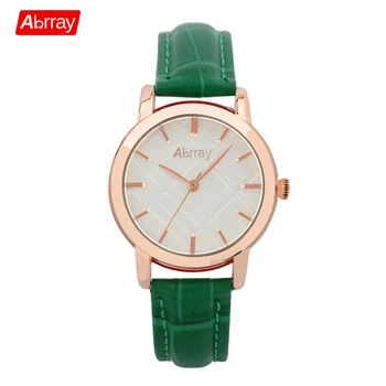 Abrray Stylish Women Watches 3ATM Waterproof Ladies Watch Green Genuine Leather Strap Quartz Wristwatches Female Relogio Reloj
Abrray Stylish Women Watches 3ATM Waterproof Ladies Watch Green Genuine Leather Strap Quartz Wristwatches Female Relogio Reloj