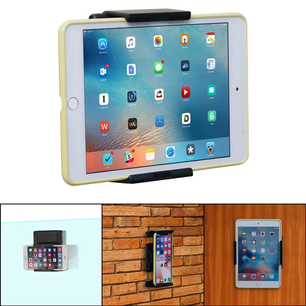TFY Universal Holder Wall Mount for Tablets and Smartphones, Fits on Kitchen, Bathroom, Bedroom, Readingroom and more
TFY Universal Holder Wall Mount for Tablets and Smartphones, Fits on Kitchen, Bathroom, Bedroom, Readingroom and more