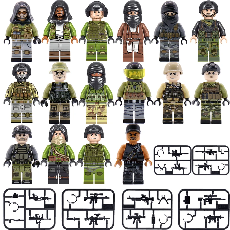 Military SWAT Team Guns Weapons For Kids Building Blocks Compatible Legoings City Police Figure WW2 Bricks Army Builders Toys
Military SWAT Team Guns Weapons For Kids Building Blocks Compatible Legoings City Police Figure WW2 Bricks Army Builders Toys