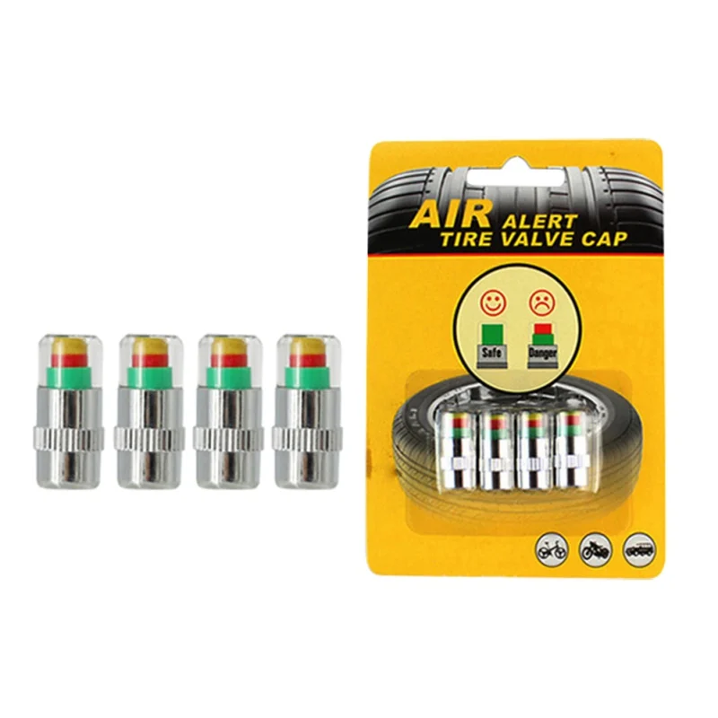 4PCS Car Tire Valve Caps Pressure Sensor Gauge Monitor Indicator Tpms Monitoring Cap 3 Color Alert Car tyre Meter Accessories tx
4PCS Car Tire Valve Caps Pressure Sensor Gauge Monitor Indicator Tpms Monitoring Cap 3 Color Alert Car tyre Meter Accessories tx