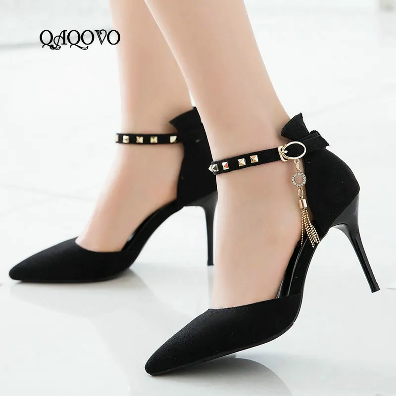 Summer Women High Heels Sandals Fashion Pointed Thin High Heel Ladies Shoes Buckle Drees Party Female Shoes Black Pink Beige
Summer Women High Heels Sandals Fashion Pointed Thin High Heel Ladies Shoes Buckle Drees Party Female Shoes Black Pink Beige