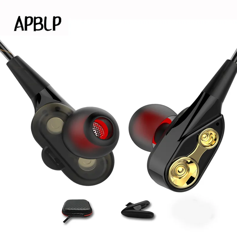 APBLP Dual Driver In Ear Wire Earphone Music Bass Running Sport Earphone Headset Earbuds with microphone for Phone Computer
APBLP Dual Driver In Ear Wire Earphone Music Bass Running Sport Earphone Headset Earbuds with microphone for Phone Computer