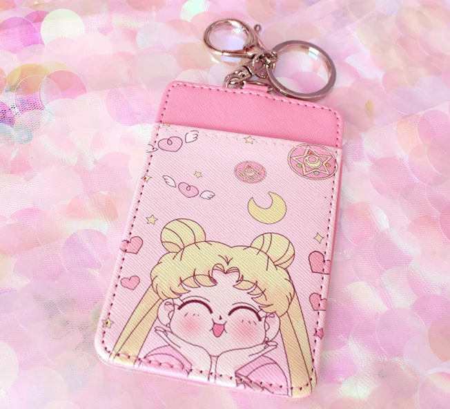 Anime Sailor Moon and Melody IC / ID Cards Cover Holder PU Key Chain Key Ring Keychains Girls Cartoon Charms Pendant Collection
Anime Sailor Moon and Melody IC / ID Cards Cover Holder PU Key Chain Key Ring Keychains Girls Cartoon Charms Pendant Collection