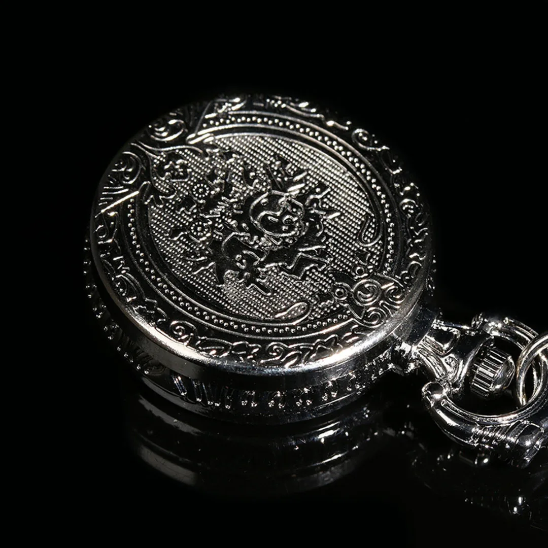 Silver Metal Chain Clip On Nurse Nursing Pendant Pocket Brooch Fob Watch