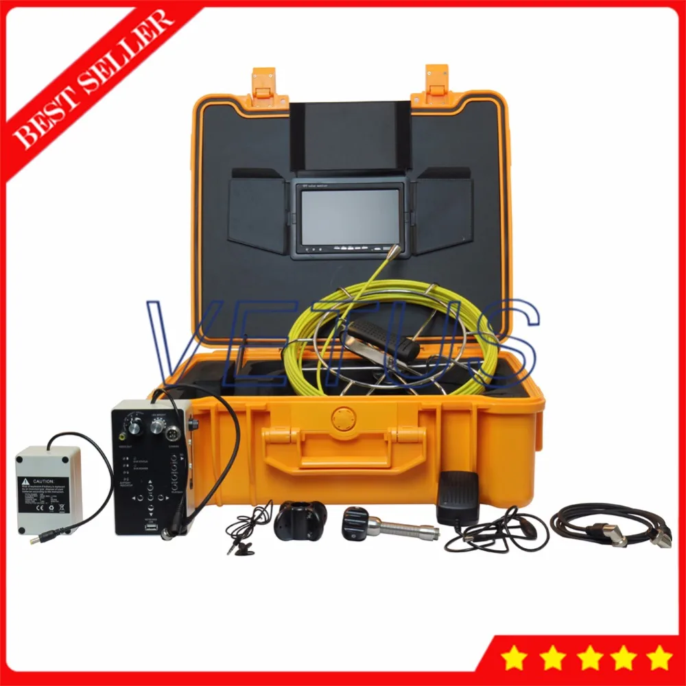 710DN 20m Waterproof Pipe Sewer Inspection Video Camera with 12pcs LEDS DVR Recorder 8GB Drain Industrial Endoscope
710DN 20m Waterproof Pipe Sewer Inspection Video Camera with 12pcs LEDS DVR Recorder 8GB Drain Industrial Endoscope
