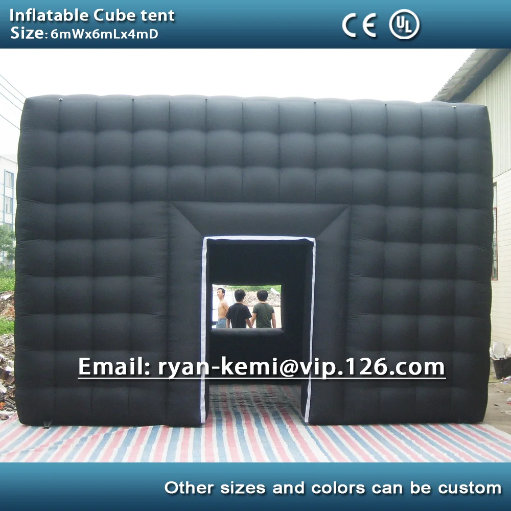 

6m Large Inflatable Cube Tent Party Cover Big Marquee Photo Booth Outdoor Events Exhibition Advertising Trade Show Portable Room