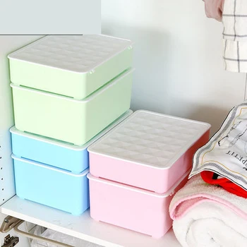 Underwear Storage Box Three-Piece Set Combination Lingerie Socks Underwear Lattice Household Plastic Finishing Box
Underwear Storage Box Three-Piece Set Combination Lingerie Socks Underwear Lattice Household Plastic Finishing Box